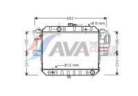 Radiateur, refroidissement du moteur DU2028 Ava Quality Cooling