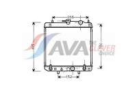 Radiateur, refroidissement du moteur DU2045 Ava Quality Cooling
