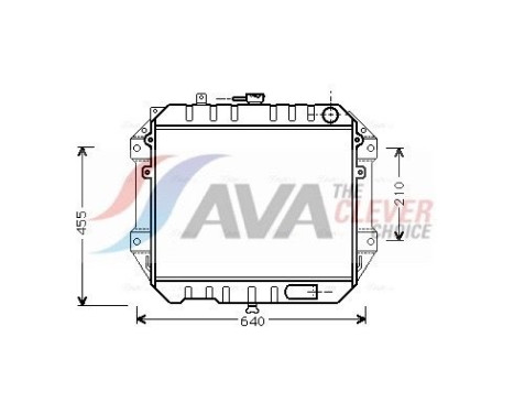 Radiateur, refroidissement du moteur DU2051 Ava Quality Cooling