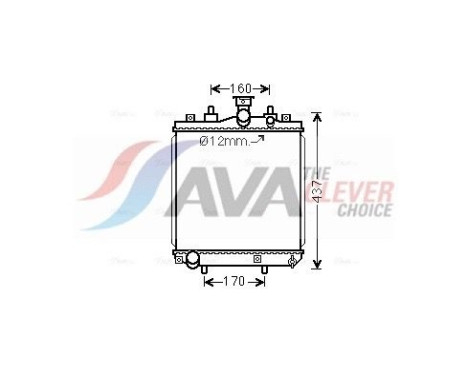 Radiateur, refroidissement du moteur DU2077 Ava Quality Cooling