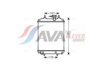 Radiateur, refroidissement du moteur DUA2066 Ava Quality Cooling