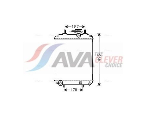 Radiateur, refroidissement du moteur DUA2066 Ava Quality Cooling