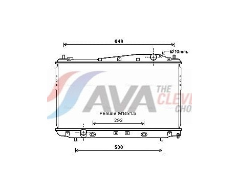 Radiateur, refroidissement du moteur DW2135 Ava Quality Cooling