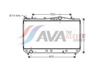 Radiateur, refroidissement du moteur DWA2052 Ava Quality Cooling