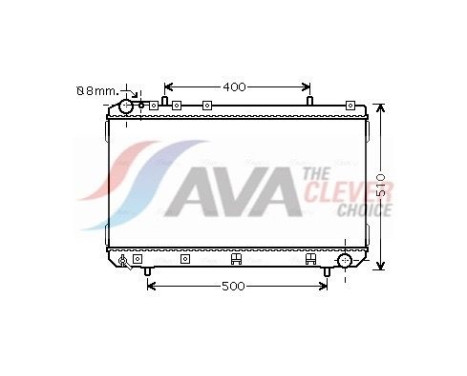 Radiateur, refroidissement du moteur DWA2109 Ava Quality Cooling