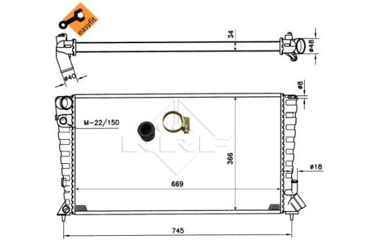 Radiateur, refroidissement du moteur EASY FIT, Image 6