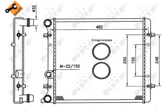 Radiateur, refroidissement du moteur EASY FIT