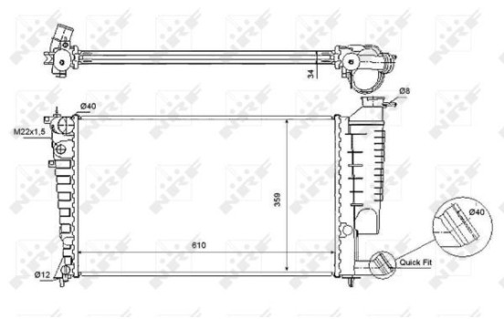 Radiateur, refroidissement du moteur EASY FIT