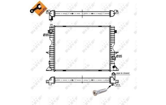 Radiateur, refroidissement du moteur EASY FIT