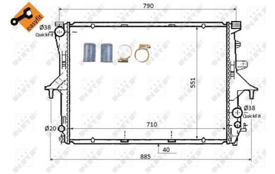 Radiateur, refroidissement du moteur EASY FIT, Image 6