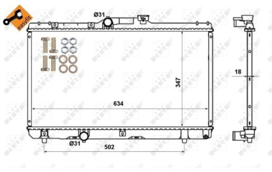 Radiateur, refroidissement du moteur EASY FIT, Image 6