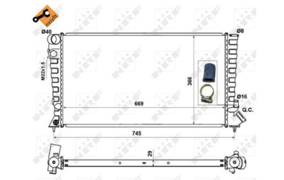 Radiateur, refroidissement du moteur EASY FIT, Image 6