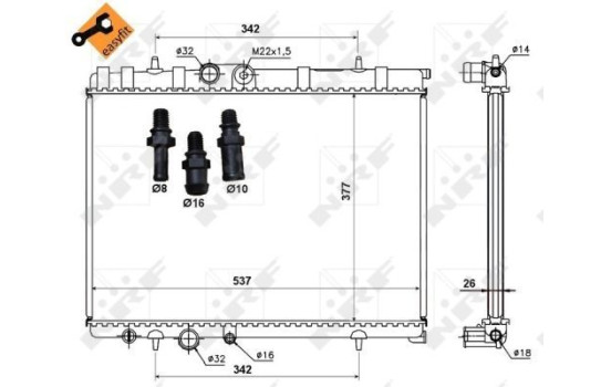 Radiateur, refroidissement du moteur EASY FIT, Image 3