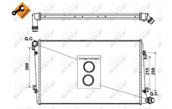 Radiateur, refroidissement du moteur EASY FIT