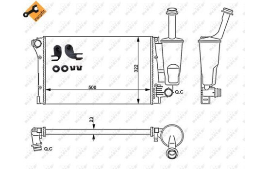 Radiateur, refroidissement du moteur EASY FIT, Image 3