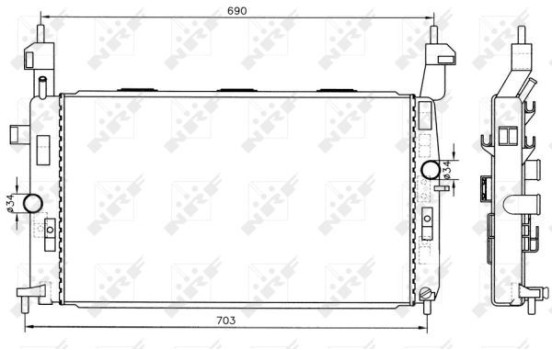 Radiateur, refroidissement du moteur EASY FIT