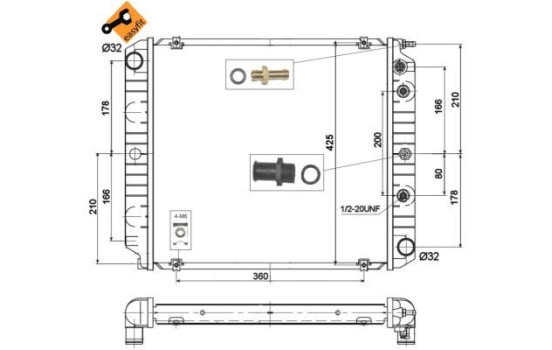 Radiateur, refroidissement du moteur EASY FIT, Image 3