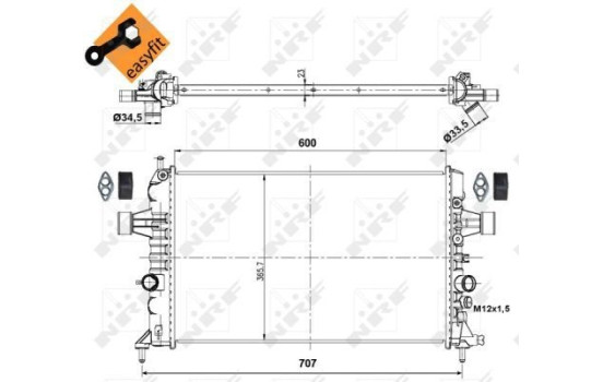 Radiateur, refroidissement du moteur EASY FIT, Image 5