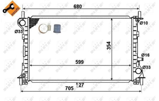 Radiateur, refroidissement du moteur EASY FIT, Image 5