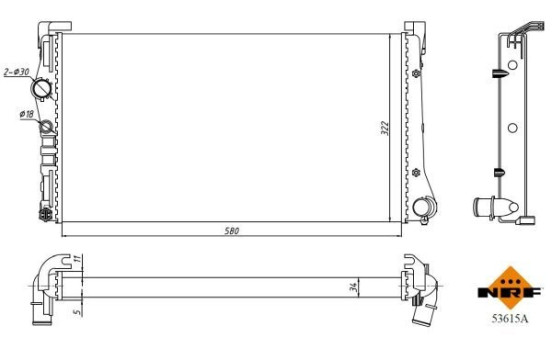 Radiateur, refroidissement du moteur Economy Class