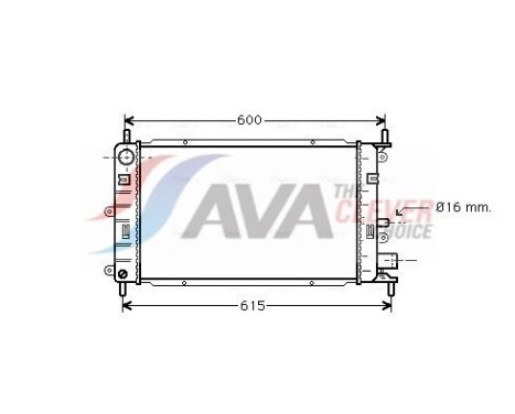 Radiateur, refroidissement du moteur FD2150 Ava Quality Cooling