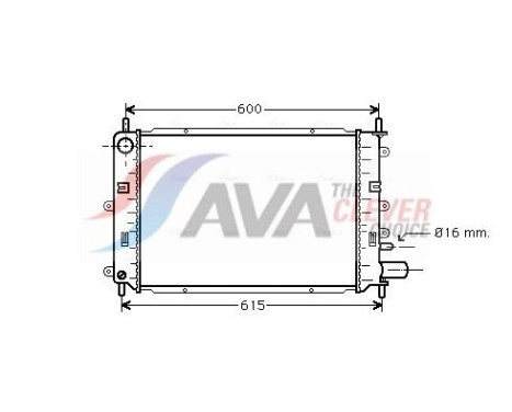 Radiateur, refroidissement du moteur FD2152 Ava Quality Cooling