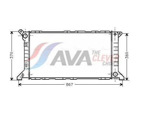 Radiateur, refroidissement du moteur FD2206 Ava Quality Cooling