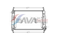 Radiateur, refroidissement du moteur FD2223 Ava Quality Cooling