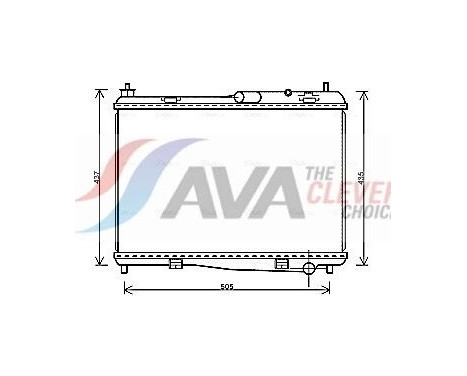 Radiateur, refroidissement du moteur FD2440 Ava Quality Cooling