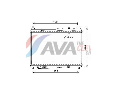 Radiateur, refroidissement du moteur FD2620 Ava Quality Cooling