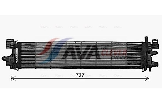 Radiateur, refroidissement du moteur FD2663 Ava Quality Cooling