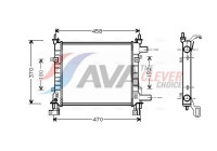 Radiateur, refroidissement du moteur FDA2260 Ava Quality Cooling