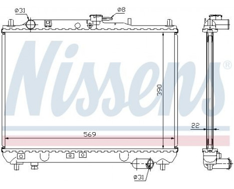 Radiateur, refroidissement du moteur ** FIRST FIT ** 62409A Nissens