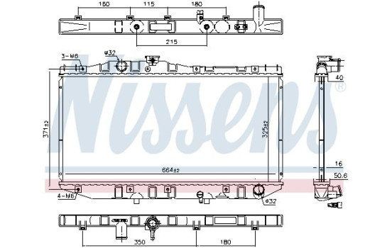 Radiateur, refroidissement du moteur ** FIRST FIT ** 64713 Nissens, Image 5
