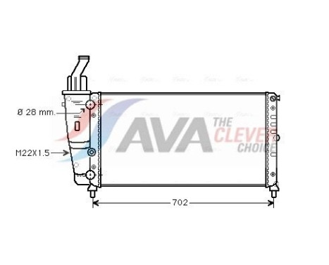 Radiateur, refroidissement du moteur FT2200 Ava Quality Cooling