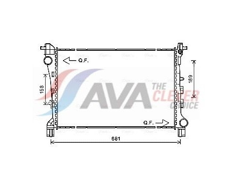 Radiateur, refroidissement du moteur FT2420 Ava Quality Cooling