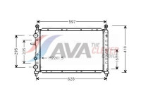 Radiateur, refroidissement du moteur FTA2066 Ava Quality Cooling