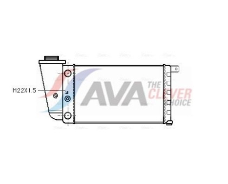 Radiateur, refroidissement du moteur FTA2097 Ava Quality Cooling