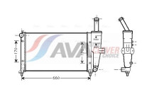 Radiateur, refroidissement du moteur FTA2208 Ava Quality Cooling