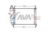 Radiateur, refroidissement du moteur FTA2230 Ava Quality Cooling