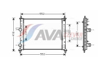Radiateur, refroidissement du moteur FTA2249 Ava Quality Cooling
