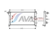 Radiateur, refroidissement du moteur FTA2292 Ava Quality Cooling