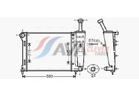 Radiateur, refroidissement du moteur FTA2345 Ava Quality Cooling