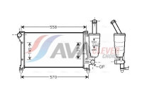 Radiateur, refroidissement du moteur FTA2368 Ava Quality Cooling