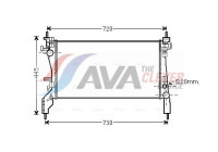 Radiateur, refroidissement du moteur FTA2380 Ava Quality Cooling