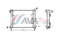 Radiateur, refroidissement du moteur FTA2387 Ava Quality Cooling