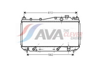 Radiateur, refroidissement du moteur HD2114 Ava Quality Cooling