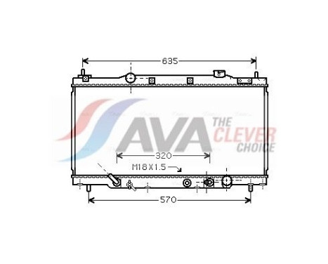 Radiateur, refroidissement du moteur HD2166 Ava Quality Cooling