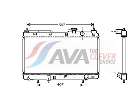 Radiateur, refroidissement du moteur HD2175 Ava Quality Cooling