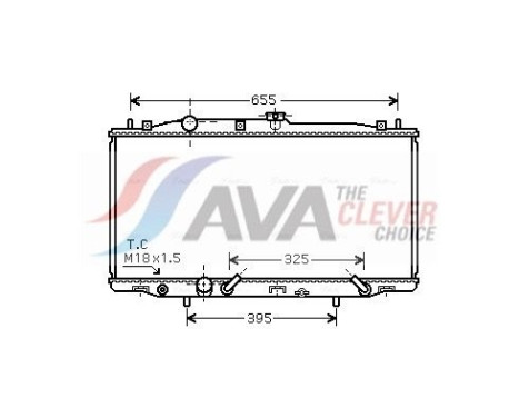 Radiateur, refroidissement du moteur HD2183 Ava Quality Cooling